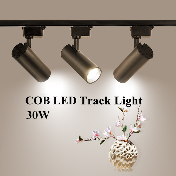 

track lights cob 30w lighting modern fixtures surface mounted spotlights ceiling spots foyer led clothing shop store home kitchen 220v