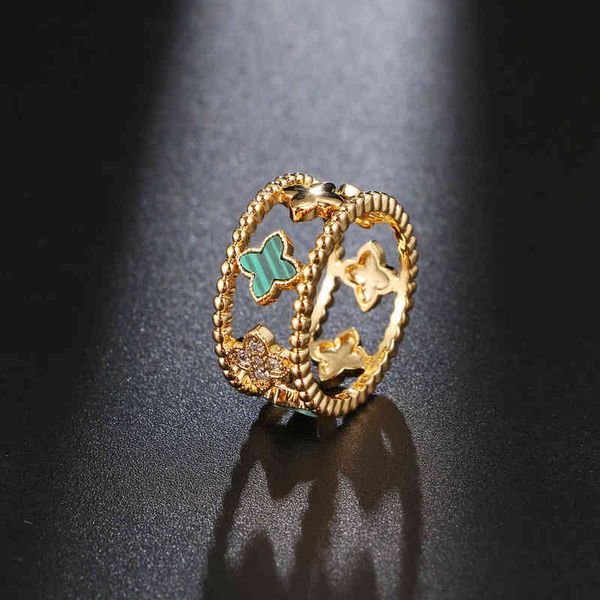 

women's multicolor ring 3a zircon classic fashion flower jewelry hand, Silver