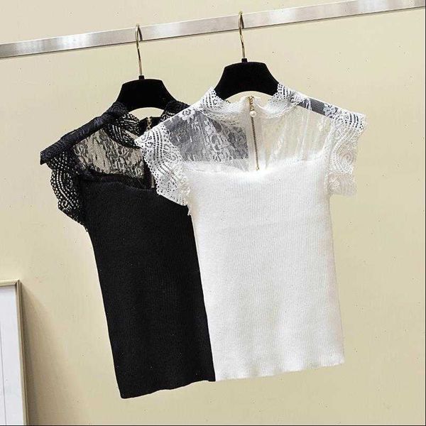 

lace black and women blouses white off shoulder with collar knitted patchwork ladies