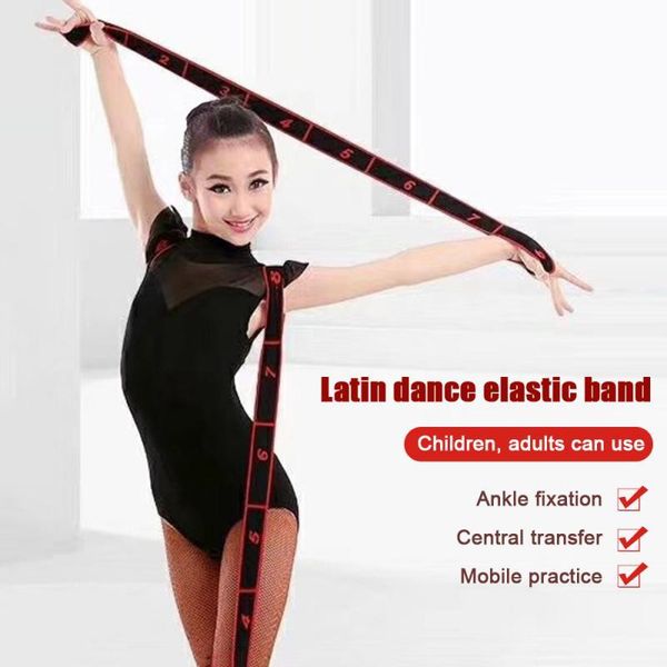 

resistance bands yoga stretch belt latin dance elastic exercise pull strap fitness band for adults kid ballet