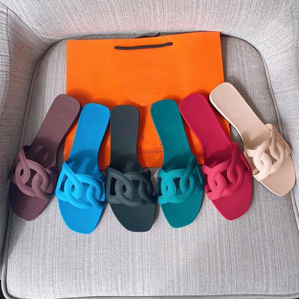 

slippers flat shoes women's pvc simple and elegant jelly outside flip flops, Black