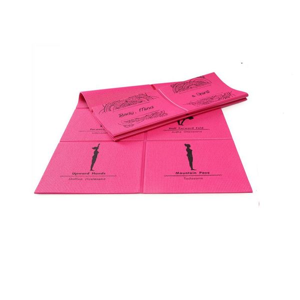 

yoga mats foldable mat sports fitness pad 173*61*0.5cm thick pvc comfort foam mafor exercise esterilla pilates