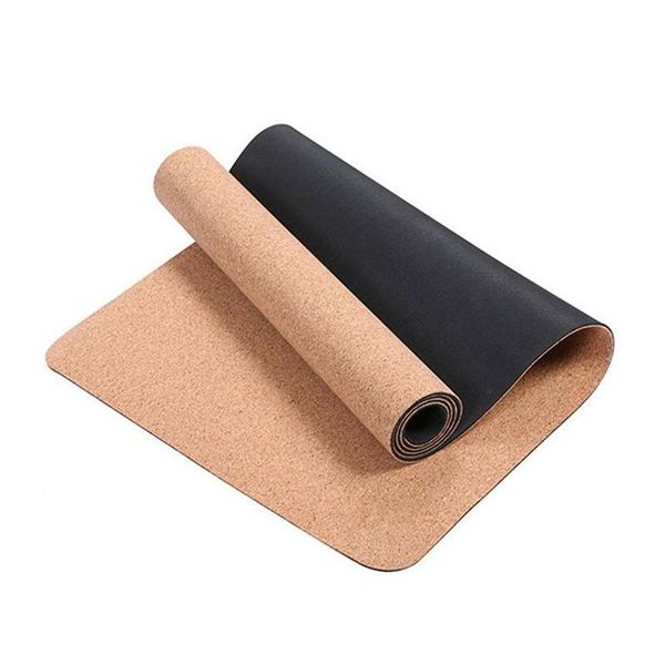 

183x61cm non-slip tpe soft cork yoga mats fitness natural pilates gymnastics sport mat yoga exercise pads massage storage bag