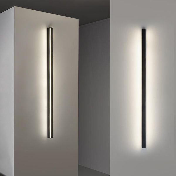 

wall lamps minimalist creative long lamp modernled living room bedside aluminum light ligting sconce