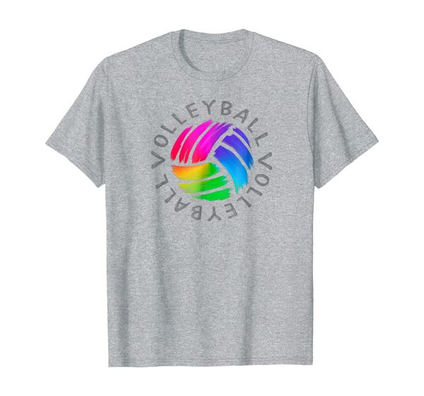 

colorful volleyball shirt for girls, White;black