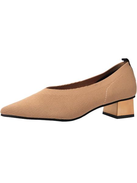 

dress shoes single women 2021 shallow mouth pointed retro temperament women's, Black
