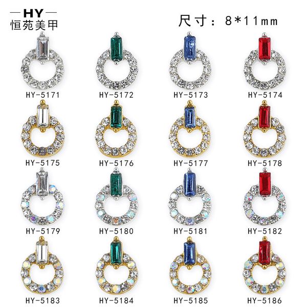 

nail accessories angel ring nail transparent ab rhinestone metal diamond false decoration, Silver;gold