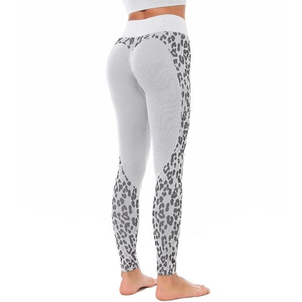 

yoga pants leopard leggings sports women fitness with pocket stretch workout leggings patchwork slim gym, White;red