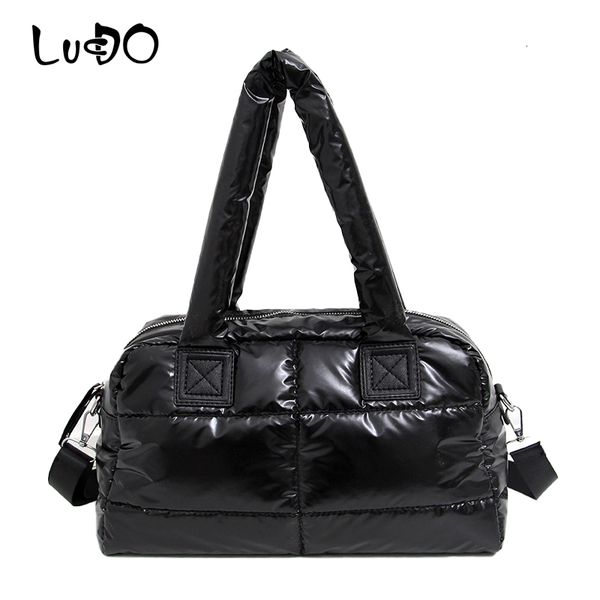 

lucdo winter down for women new space cotton air handbags quality messenger shoulder bag bolsa feminina sac a main lj210203