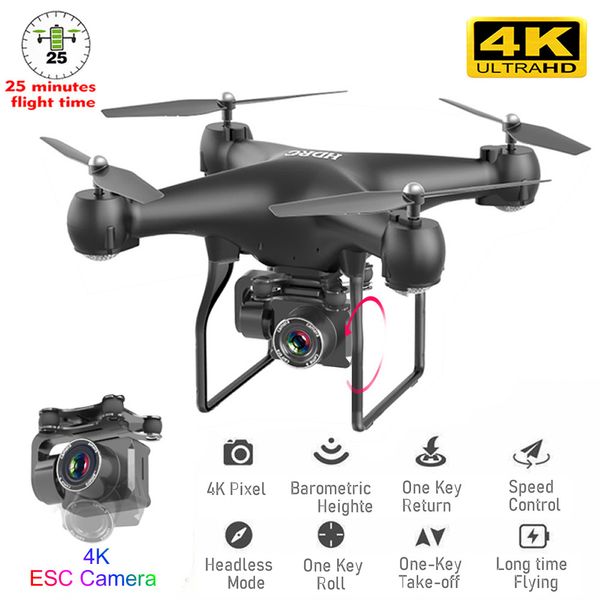 RC Drone Quadcopter UAV com câmera 4K Profissional Angular Fotografia Aérea Fotografia Longa Life Controle Remoto Fly Wing Machine Toy