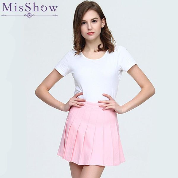 

women's shorts misshow high waist stretch pleated skirt women 2021 solid spring summer plus size short korean sailor jupe plissee, White;black