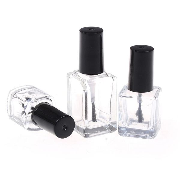 

storage bottles & jars 5ml/10ml/15ml transparent glass nail polish bottle empty with lid brush cosmetic containers