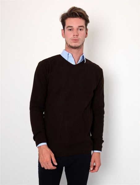 

men's vests v neck brown mens sweater, Black;white