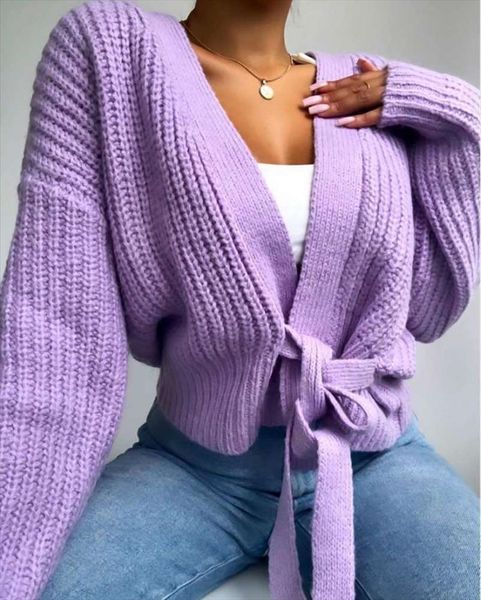 

women knit cardigan womens sweaters young style solid color outerwear sweet lady long sleeve v neck lace up autumn, White;black