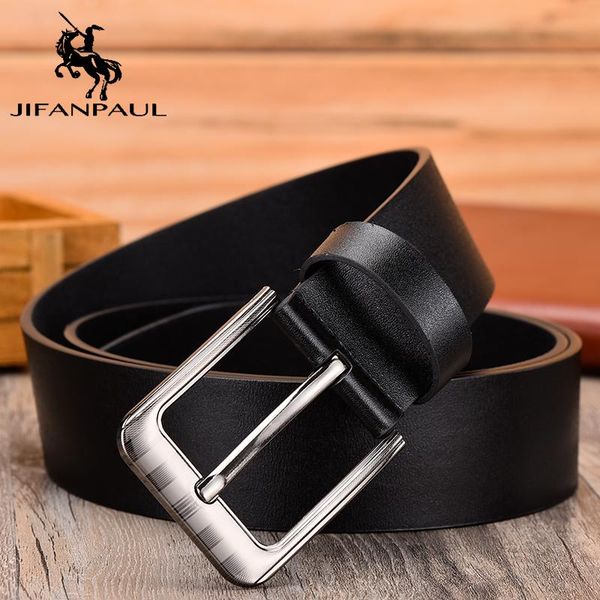 

belts jifanpaul men's belt leather luxury fashion retro pin buckle designer, Black;brown