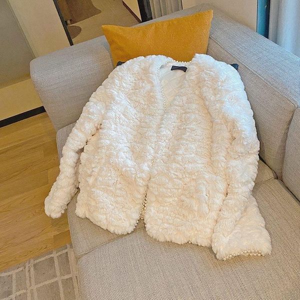 

women's jackets 2021 autumn winter women knitted poncho scarf pashmina bohemian outerwear & coats pearls jacket lamb down coat retro cl, Black;brown