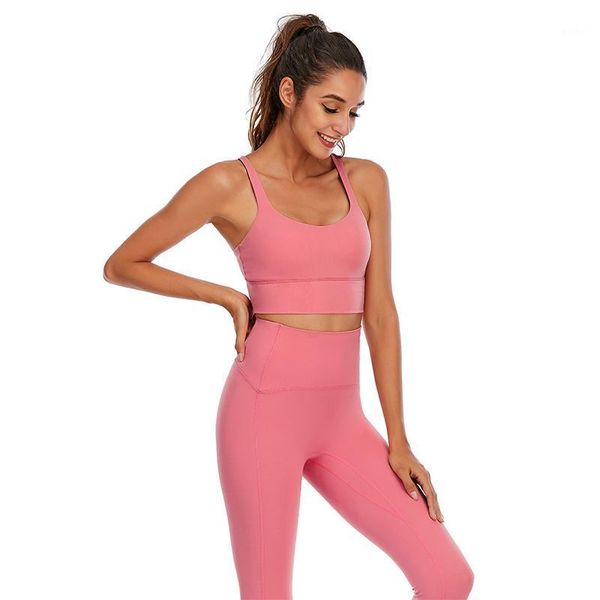 

yoga outfit naked-feel set leggings women fitness suit for high waist workout sportswear gym sports clothing
