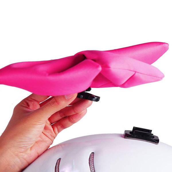 

motorcycle helmets pink bow full face helmet accessories motocross