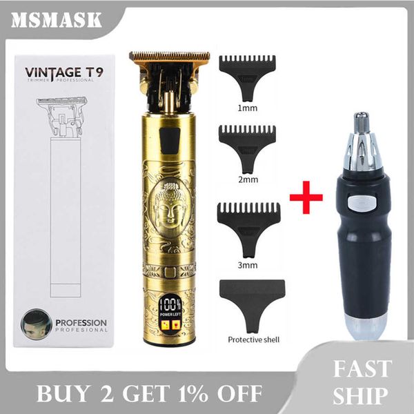 

nose hair trimmer + electric hair clipper professional electric shaver beard barber hair cutting machine rechargeable razor p0817