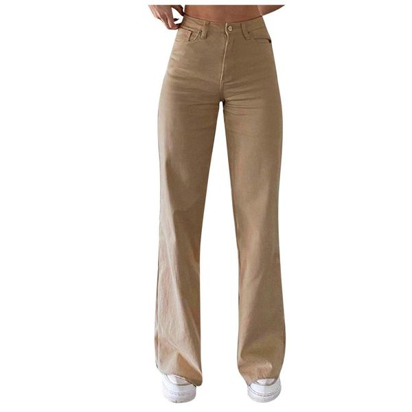 

women's jeans fashion comfortable female trousers 2021 autumn straight casual wash pantalones de mujer #h, Blue