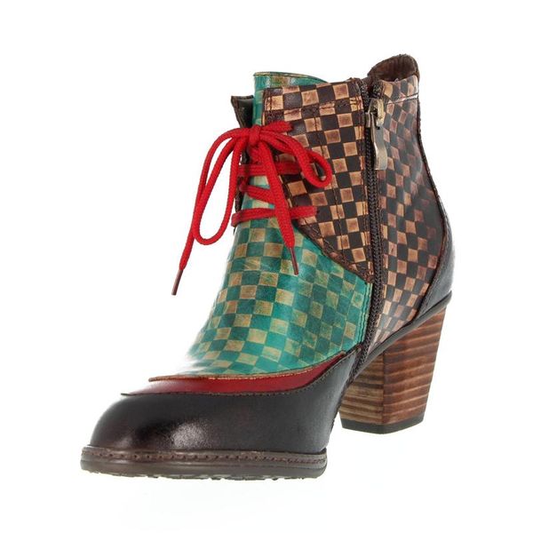 

boots genuine leather ankle for women ladies winter shoes woman high heel platform zip wedges big size 2021, Black