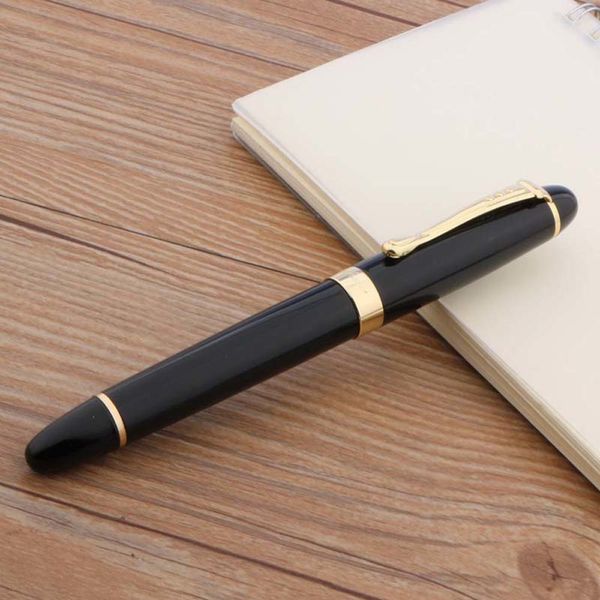 

jinhao 450 black metal gold clip medium nib fox