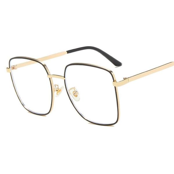 

sunglasses fashion trends office anti blue light oversized glasses computer women blocking gaming big size men eyeglasses frame, White;black