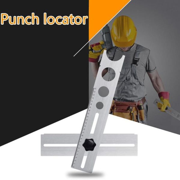 

professional hand tool sets 1pc ruler puncher locator tile hole steel ceramic glasses adjustable punching