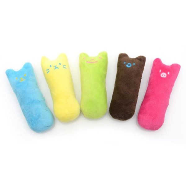 

cat toys funny cute pet kitten thumb toy cotton scratch scratching containing catnip natural mint pillow cushion supplies