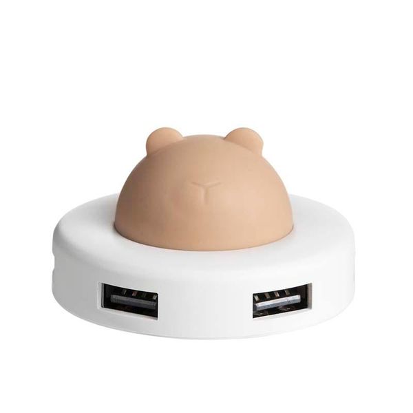 

hubs usb splitter adapter cute pet cartoon office portable student one with four port hub extension puo88