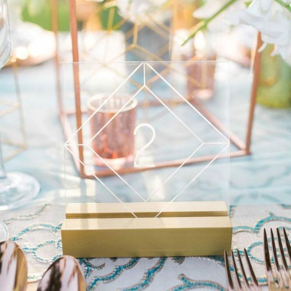 

party decoration acrylic table numbers for wedding tables or event clear sign decor signs