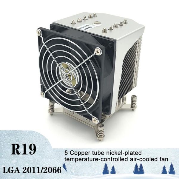 

fans & coolings coolserver r19 4u server cpu cooler 5 heatpipes deskcase silent fan for lga2011 2066 115x workstation computer radiator