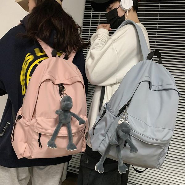 

backpack original uoct.all large-capacity college school bag female korean harajuku ulzzang high student solid color