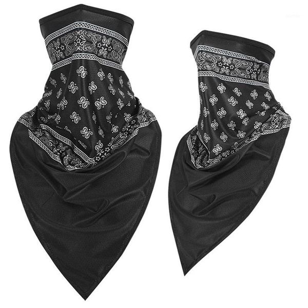 

cycling caps & masks sport triangle scarves bandana hiking camping running scarf bicycle tactical neck cover gaiter men women1, Black