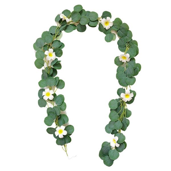 

artificial eucalyptus garland hanging greenery vines ivy for wedding indoor outdoor backdrop arch wall home garden decor