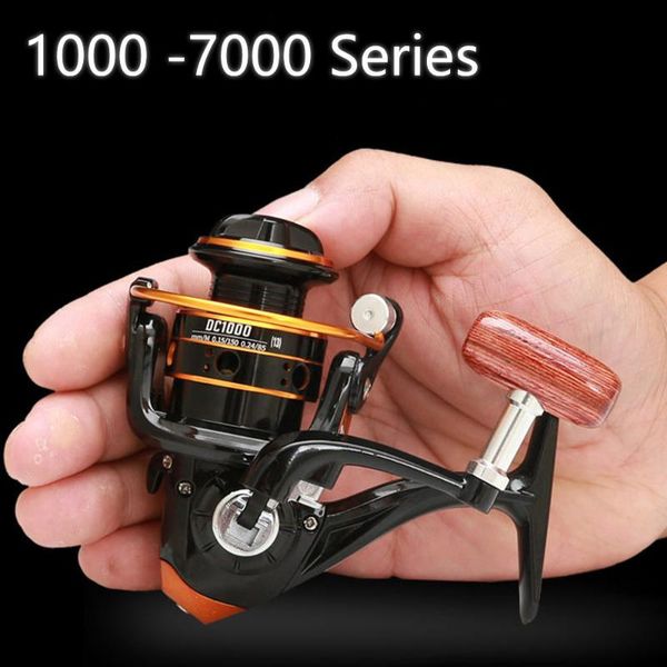 

baitcasting reels fishing reel feeder 1000-7000 metal spool 10kg max drag 5.2:1 freshwater saltwater spinning wheel accessories casting
