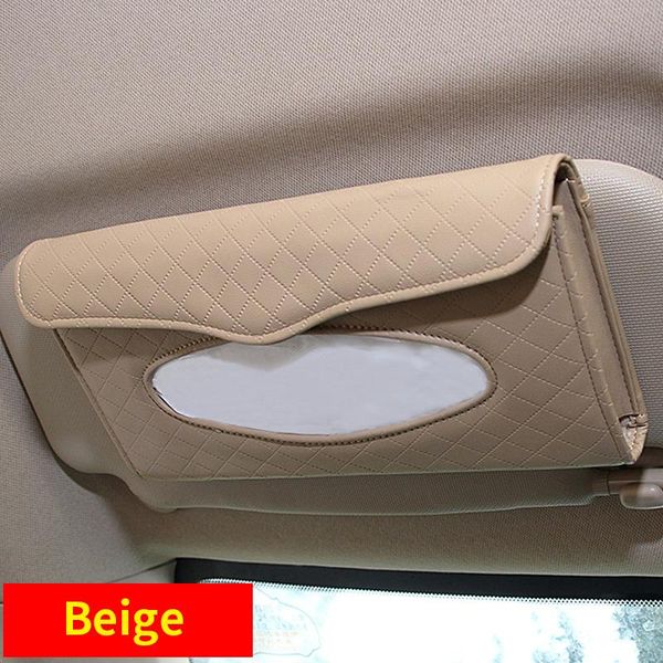 

car organizer multifunctional leather tissue box hanging sun visor creative ceiling type carton interior supplies
