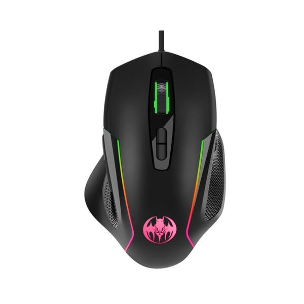 

mice gm30 wired gaming mouse poelectric 6400dpi optical 7 buttons with colors breathing light for desklappc gamer
