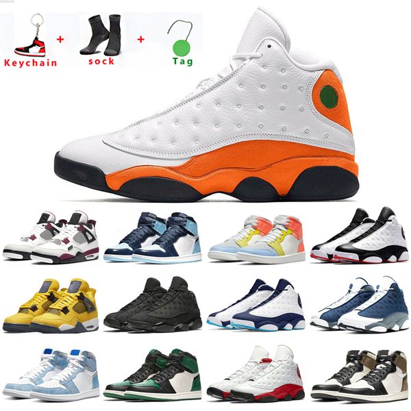 

2021 jumpman 1 mens womens casual shoes 1s hyper royal high og bloodline satin-snake university blue taupe haze 4s trainers sneakers with bo, Black