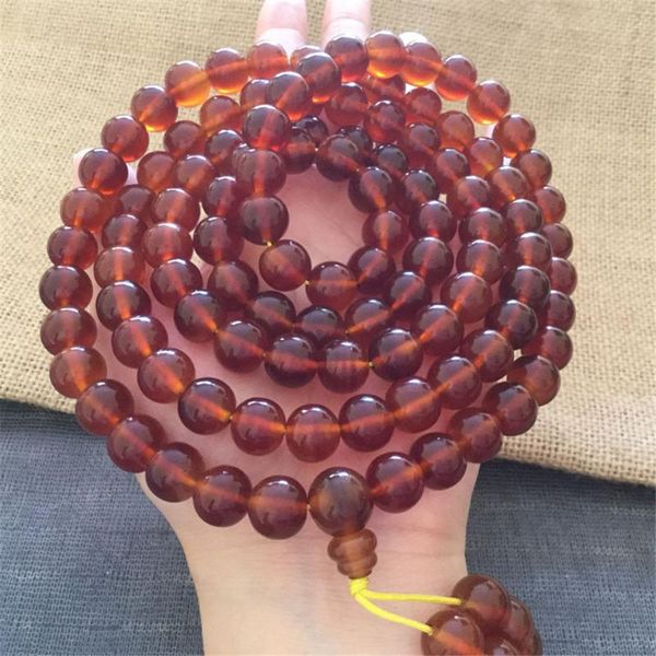 

beaded, strands handmade natural wine red tortoise 108 beads mala shells prayer bracelet for male and female buddhist jewelry, Black