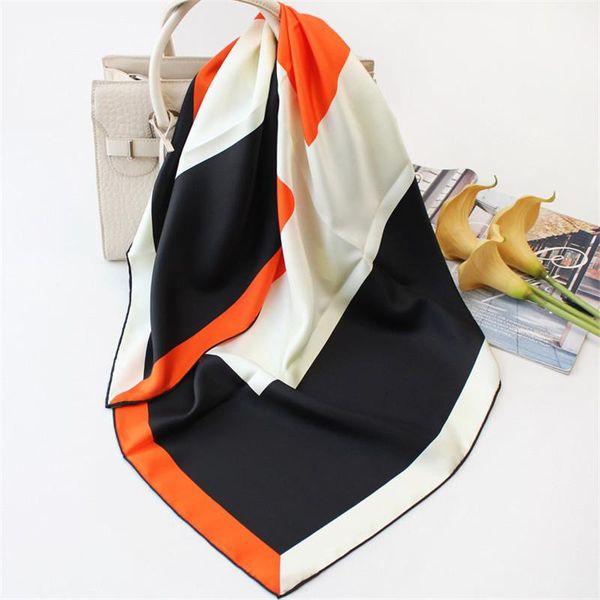 

scarves 100% pure silk scarf women letters print square wraps head handkerchief manual hand hijabs foulards bandana 90x90cm, Blue;gray
