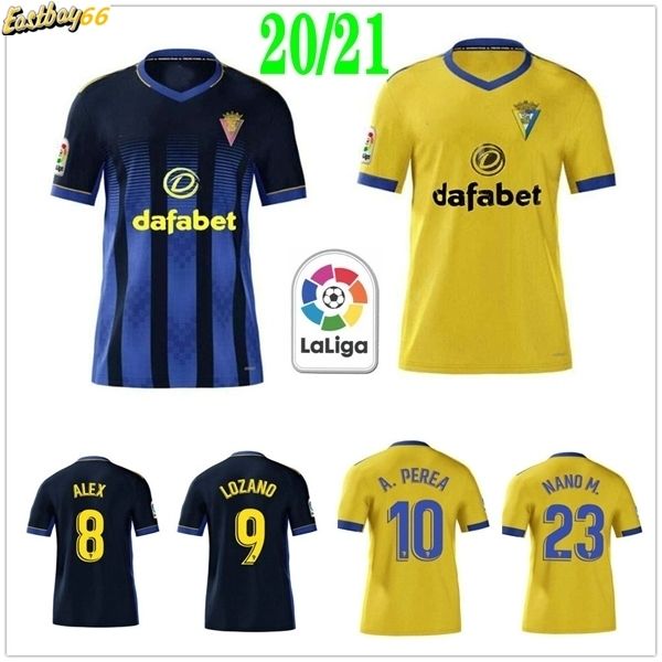 

2020 new cadiz soccer jerseys cádiz cf camisetas de fútbol 20 21 lozano alex a.perea odiger santander custom kids football shirt, Black;yellow