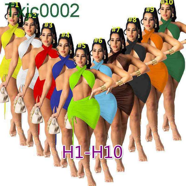 

women dresses designer slim sleeveless solid color v neck bodycon dress different design summer clothes weave skirt 7 styles available, Black;gray