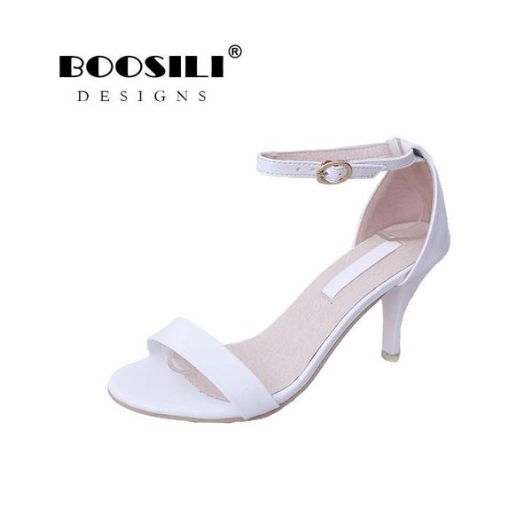 

sandals sandalias mujer open sapato feminino boosili 2021 fashionable ladies high heel quality breathable, Black