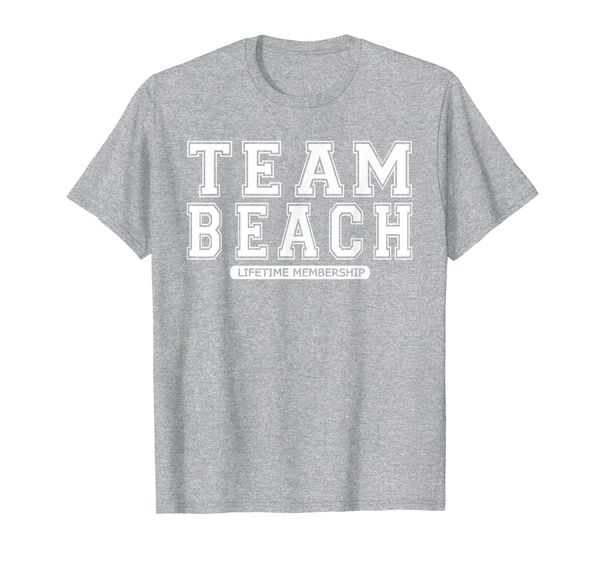 

team beach family surname reunion crew member gift t-shirt, White;black