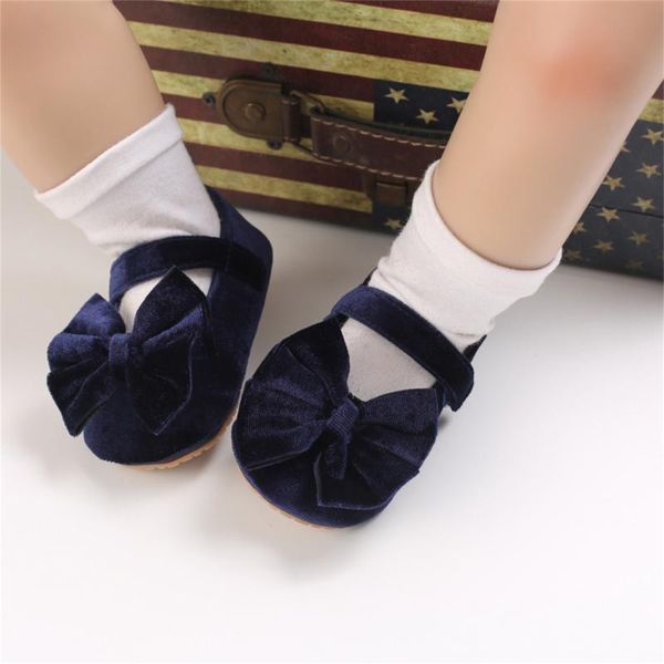 

first walkers bowknot infant baby girl shoes solid anti-slip soft sole spring summer princess for born 0-18months
