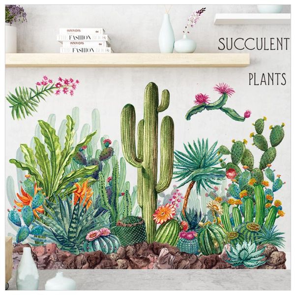 

wall stickers bedroom diy eco friendly home decor antistatic self adhesive removable window tropical plant sticker kitchen pvc bonsai
