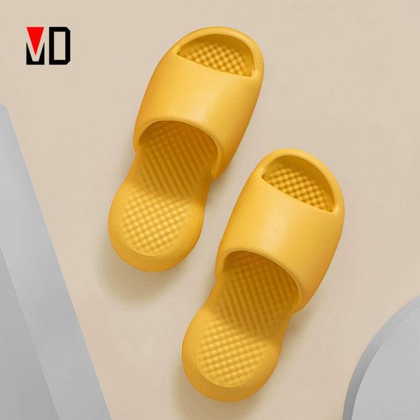 

slippers mo dou summer women men eva soft thick heel flip flops slides sandals indoor outdoor smelless beach shoes couples, Black