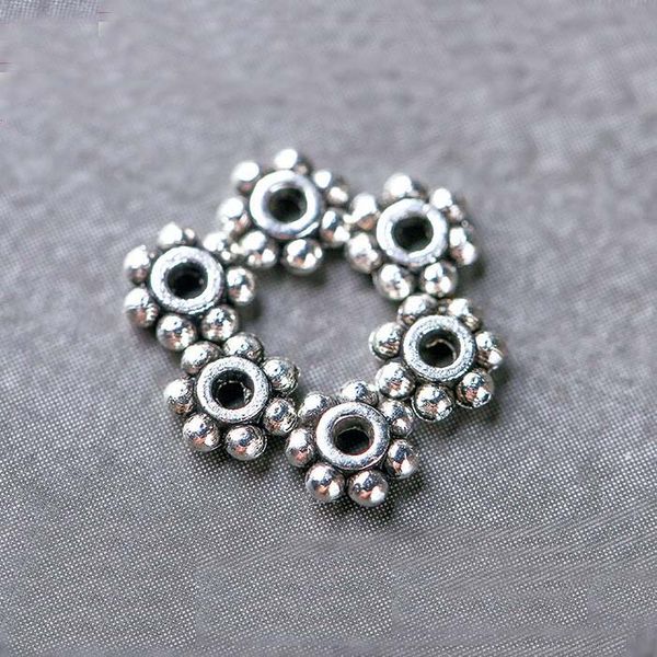 

diy snowflake spacer 1.2*4mm alloy fittings dadwz034 spacers, Bronze;silver