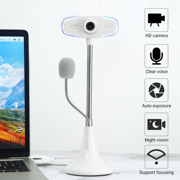 

webcams usb hd camera with microphone webcam deskcomputer pc video 360 degree vertical mic for lapg25